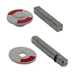 AMI Rood/wit 5mm plaatje ster gat zak à 5st