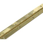 DX pianoscharnier - vermessingd - 32x0.7 mm - lengte 100 cm