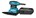 Makita vlakschuurmachine 230V - BO4565K - 200W - handpalm -  in koffer