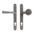 Dauby veiligheidsbeslag knop/kruk - Pure TOP + PH1830 - ruw metaal - profielcilinder 92 mm
