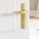 AXA deurkruk Blok met schild Curve aluminium 