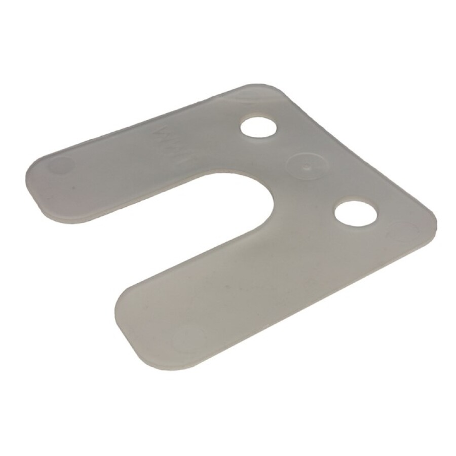 Gebr. Bodegraven drukplaten - met sleuf - 1 mm - kunststof - transparant - 480 st
