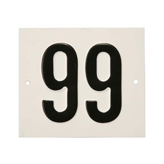 Besbo huisnummerplaat - Nr. 99 - aluminium