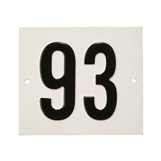 Besbo huisnummerplaat - Nr. 93 - aluminium