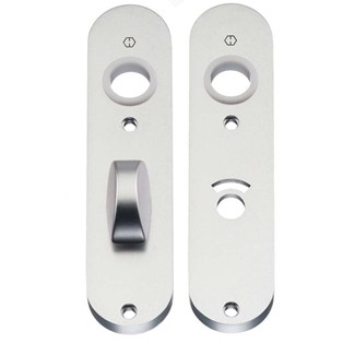 Hoppe ovaal kortschild 300 K - vrij en bezet WC 63/8 - aluminium F1 