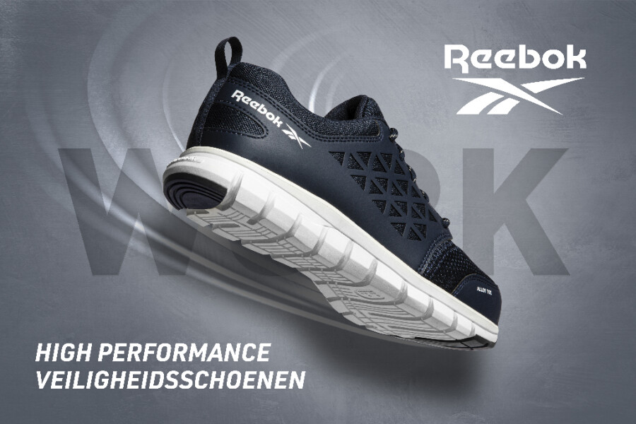 Reebok werkschoenen - Fusion Flexweave Work 1080 - S3 ESD - zwart - maat 45
