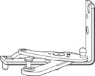 Roto hoeklager kozijndeel rechts Designo-2 563736