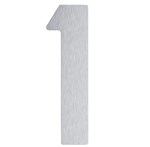 Artitec huisnummer - nr. 1 - blinde bevestiging - RVS - mat geborsteld - 120 mm