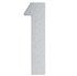 Artitec huisnummer - nr. 1 - blinde bevestiging - RVS - mat geborsteld - 120 mm