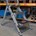 Altrex trap - Safety Step - enkel oploopbaar - max. werkhoogte 2,90 m - 4 treden 'extra groot'