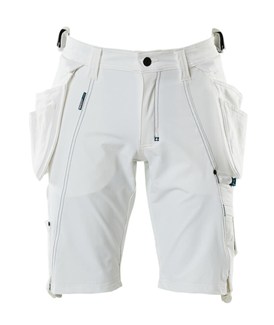 Mascot Advanced short - 17149-311 - afritsbare spijkerzakken - wit - maat C68
