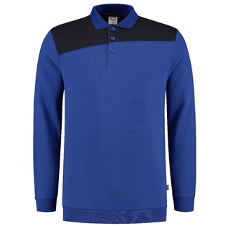 Tricorp polosweater - Bicolor Naden - 302004 - koningsblauw/marine blauw - maat XXL