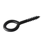 Homefix schroefoog  [4st]- HCP-coating - zwart - 30x14mm
