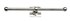 Dauby toiletrol houder dubbel - Pure Plus Square - wit brons - 300 mm