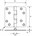 DX kogellagerscharnier - 89x89 mm - afgerond - RVS geborsteld