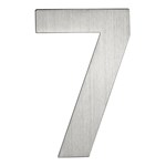 Artitec huisnummer - nr. 7 - blinde bevestiging - RVS - mat geborsteld - 120 mm
