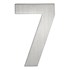 Artitec huisnummer - nr. 7 - blinde bevestiging - RVS - mat geborsteld - 120 mm