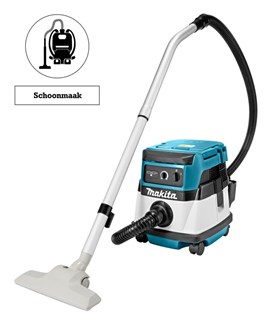 Makita hybride stofzuiger droog/nat - DVC860LZ - 18V/230V - excl. accu en lader - met stofafzuigset