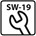 Proftec zeskantmoer [25x] - RVS-A2 - SW-19 - M12