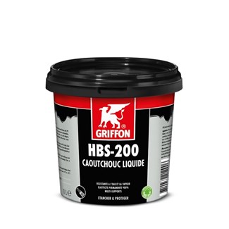 Griffon HBS-200 liquid rubber - pot 1 l - beschermende coating