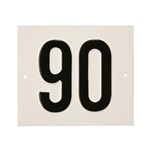 Besbo huisnummerplaat - Nr. 90 - aluminium