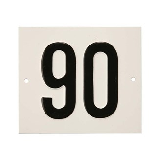 Besbo huisnummerplaat - Nr. 90 - aluminium