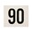Besbo huisnummerplaat - Nr. 90 - aluminium