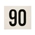Besbo huisnummerplaat - Nr. 90 - aluminium