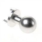 FSB deurknop vast op rozet - bolmodel - aluminium F1- ASL0802 