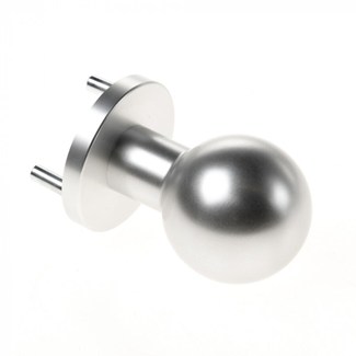 FSB deurknop vast op rozet - bolmodel - aluminium F1- ASL0802 