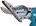 Makita accu plaatschaar - DJS200Z - 18V - excl. accu en lader - in doos