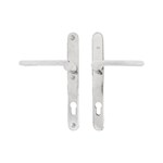 Dauby veiligheidsgarnituur kruk/kruk - Pure PH1928 + PH1928 - wit brons - profielcilinder 92 mm