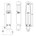 Intersteel deurvastzetter - met voetrem groot - 180x36 mm - RVS geborsteld