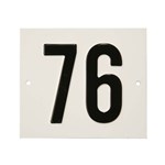 Besbo huisnummerplaat - Nr. 76 - aluminium