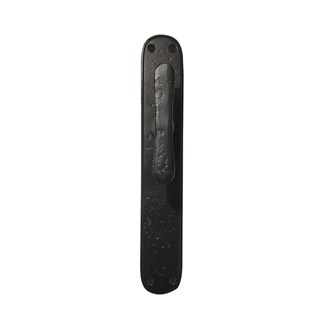Dauby deurkruk op schild - Pure PHT"T+T" / P40 - verouderd ijzer zwart - blind