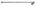 Dauby toiletrolhouder enkel - Pure Plus Square - wit brons - 350 mm - links