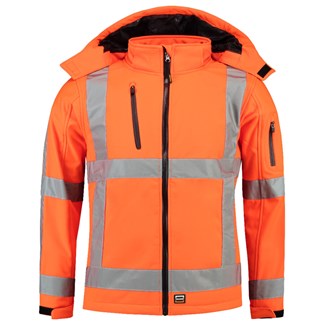 Tricorp soft shell jack RWS - Safety - 403003 - fluor oranje - maat 3XL