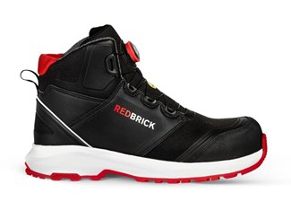 Redbrick werkschoenen - Pulse Speed Lace - hoog - S3 - zwart / rood - maat 41