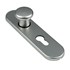 AMI ovaal knopschild - cilindergat - PC 72 - F1 - 311556