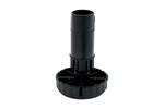 keukenstelpoot - 80mm - zwart kunststof -5 tot +20mm