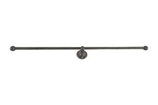 Dauby toiletrolhouder dubbel - Pure Plus - ruw metaal - 700 mm