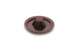HECO afdekkapje - voor Hecofix pzd2 4-5 - RAL 9005 middenbruin - 500 stuks