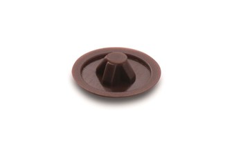 HECO afdekkapje - voor Hecofix pzd2 4-5 - RAL 9005 middenbruin - 500 stuks