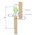 Henderson schuifdeurgarnituur - Rustic - zwart - 2 meter rail - R80/20