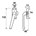 AXA raamsluiting 3302 - draairichting 1-4 - linksdraaiend - alu. F1 - 3302-40-91/E