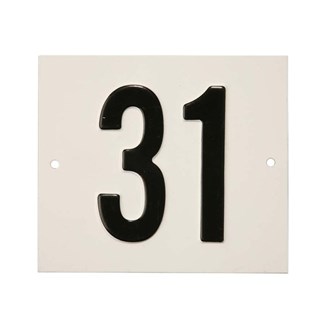 Besbo huisnummerplaat - Nr. 31 - aluminium
