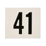 Besbo huisnummerplaat - Nr. 41 - aluminium