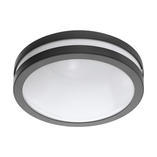 EGLO Connect LED buitenarmatuur - LOCANA-C - wand/plafondlamp - antraciet - Ø 260 mm - 14W