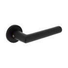 Intersteel deurkruk op rond rozet - Broome - Ø 50x7 mm - mat zwart