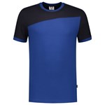 Tricorp 102006 T-shirt bicolor Naden - koningsblauw/marine blauw - maat XXL
